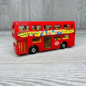 Vintage 1972 Matchbox super long k-15 Superfast The Londoner Carnaby Street Bus